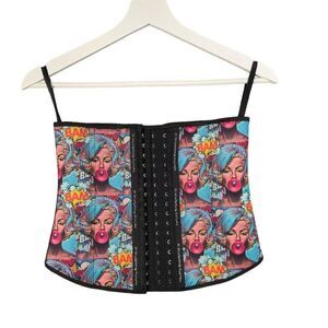 D SCULPTING CURVES Iconic Waist Trainer Womens SZ M‎ Comic Bubblegum Shapewear